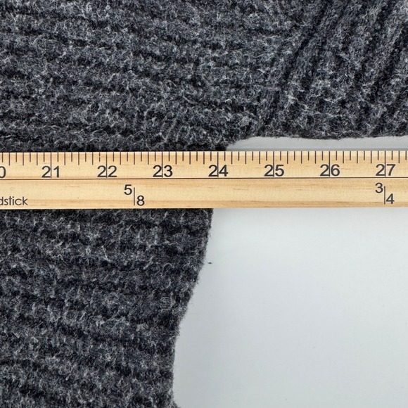 ALLSAINTS Terra Jumper Sweater Mock Neck Cutout Sleeve Grey Wool‎ Blend Small - Picture 5 of 9